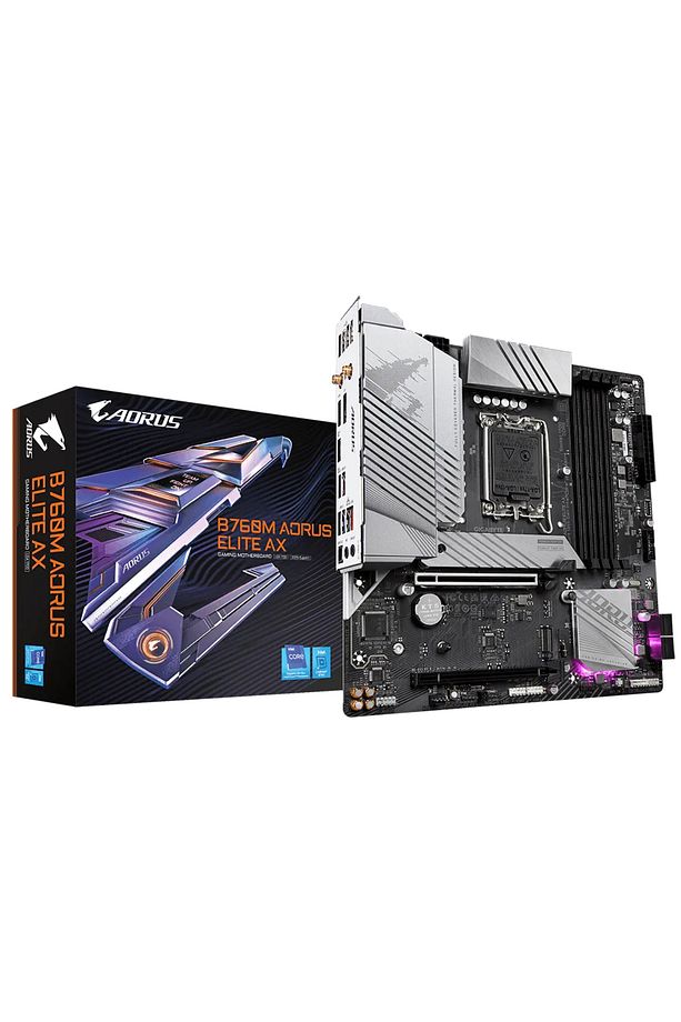 B760m Aorus Elıte Ax Intel B760 Soket 1700 Ddr5 7600mhz Matx Gaming (OYUNCU) Anakart - 1