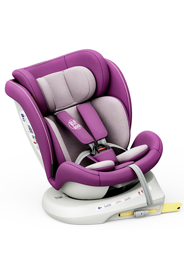 Scaun auto TWT Plus iSize Buf Boof Purple isofix Rotativ 360 Pozitie Somn Top Tether 40-150 cm - 5