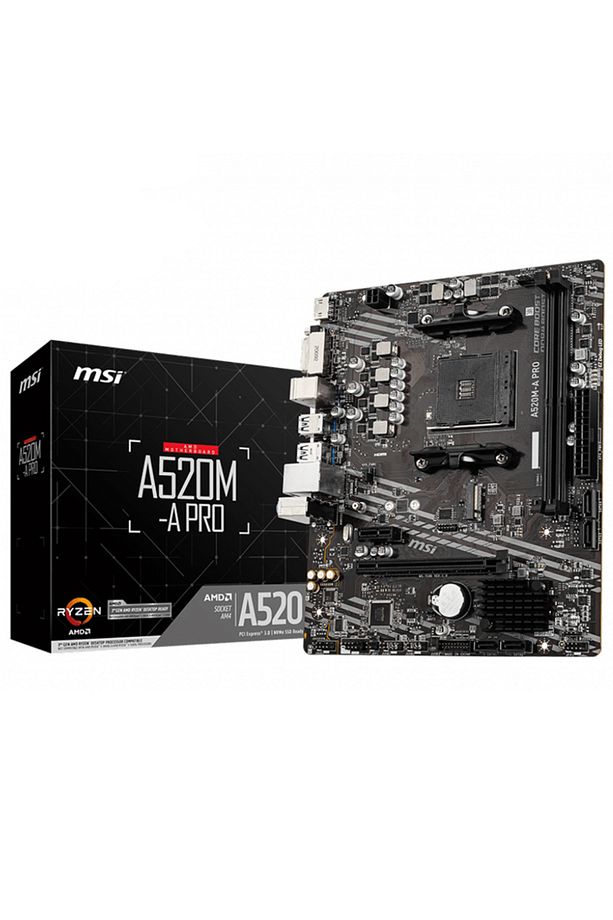 A520m-a Pro Amd A520 Soket Am4 Ddr4 4600(OC)mhz Matx Gaming Anakart - 1