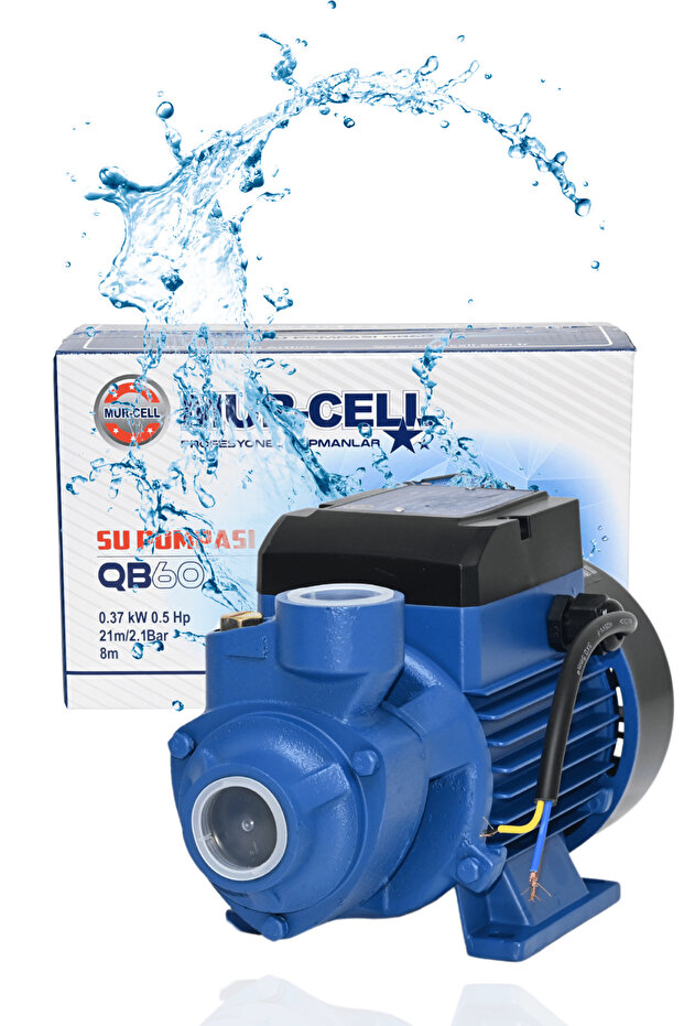 Mur-cel Qb 60 Micro Vortex Pompa Su Pompası 0.5 Hp 1 Inc - 2
