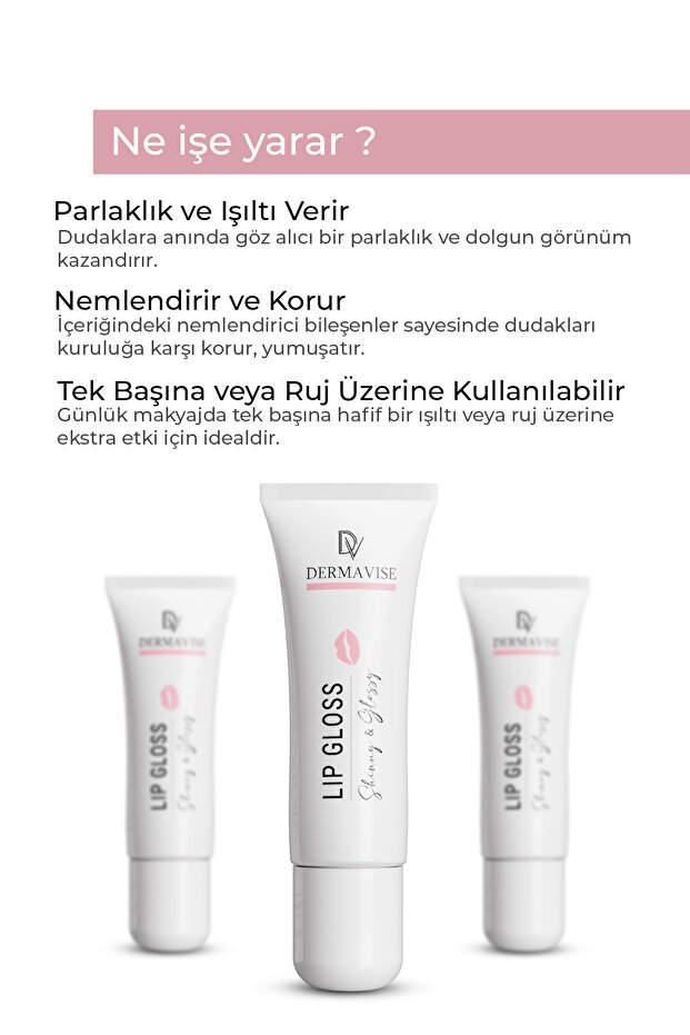 Lip Gloss Sugar Pink ( Dudak Parlatıcı ) 10ML - 2