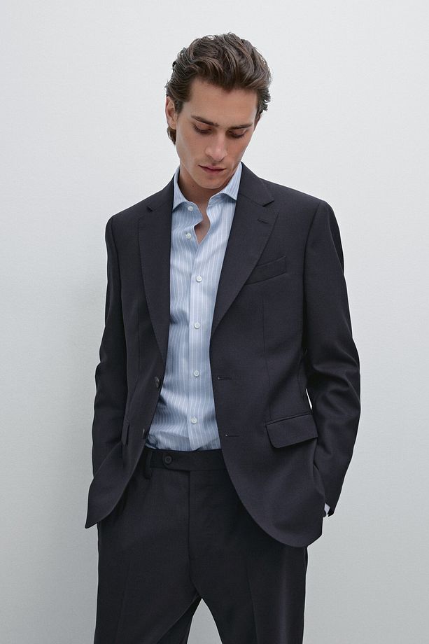 Yün klasik blazer - 2