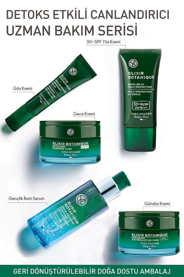 Bitkisel Antioksidan Elixir Botanique Leke Karşıtı 50SPF Yüz Güneş Kremi-E vitamini-30ml - 8