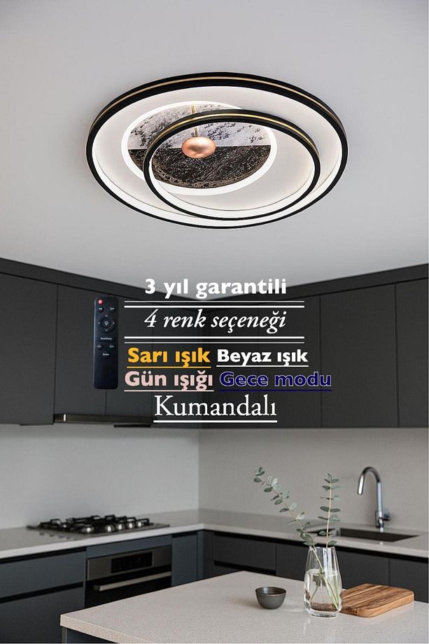 Yuvarlak Tasarım Ledli - 4
