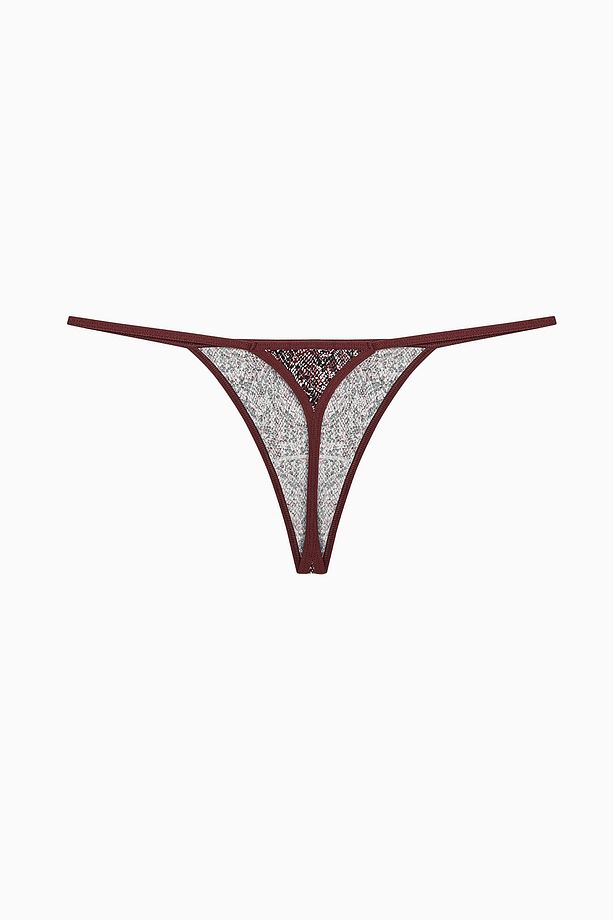 Snake Pamuklu 3lü Çok Renkli String Külot - 4
