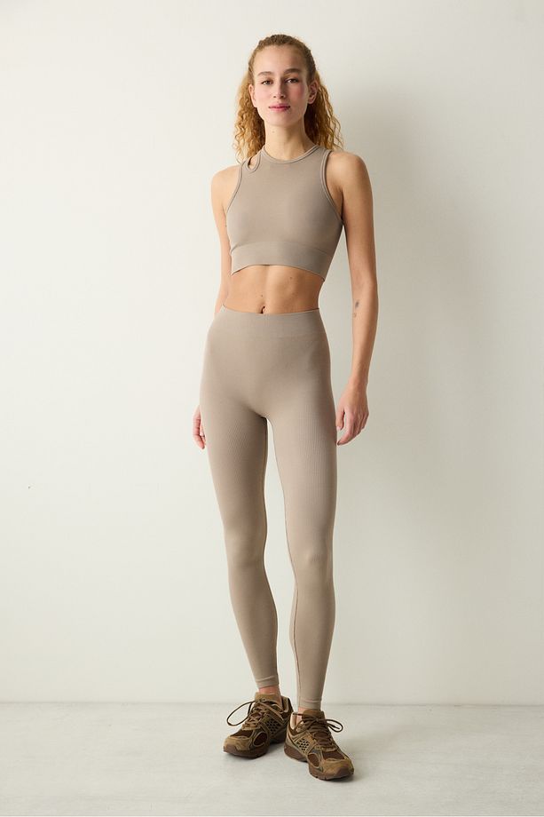 Seamless Asymmetrical Vizon Rengi Üst - 6