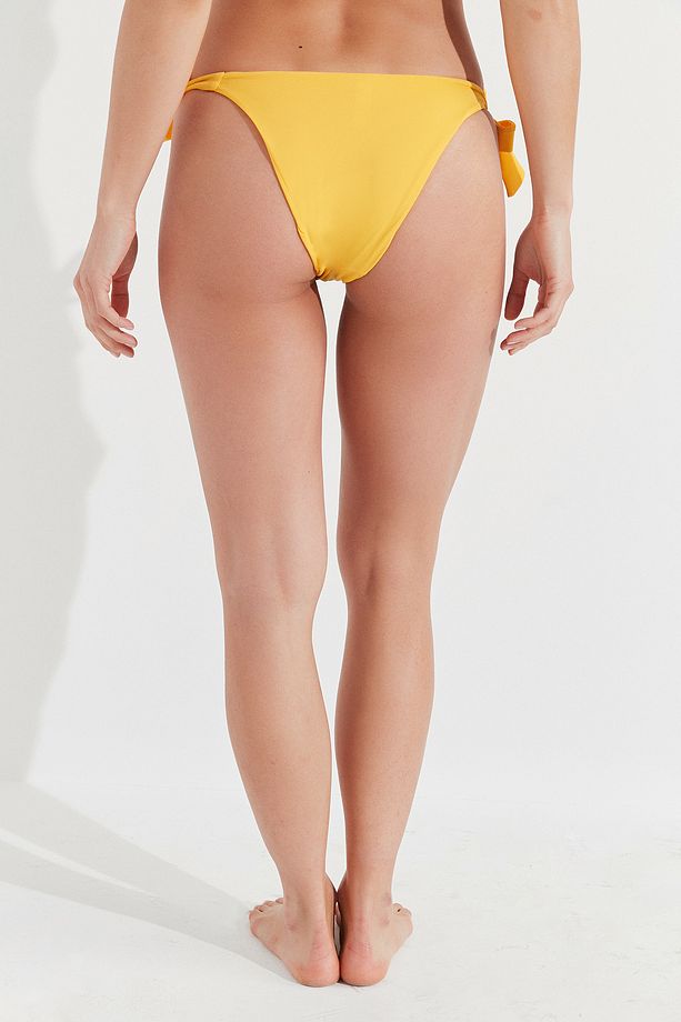 Sarı Basic Brazilian Bikini Altı - 3