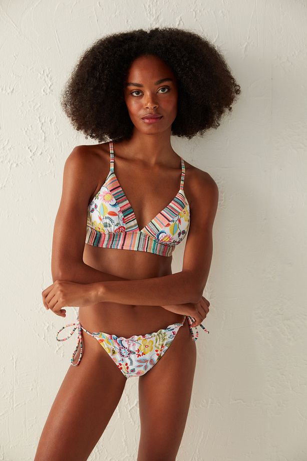 Çok Renkli Escape Bralet Bikini Üstü - 1