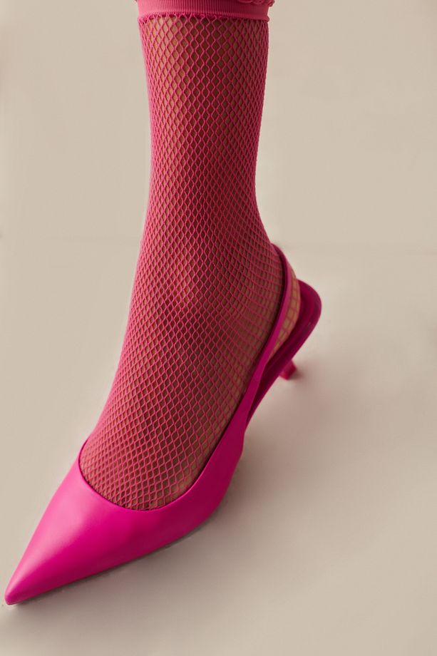 Pembe File Soket Çorap-licious - 2