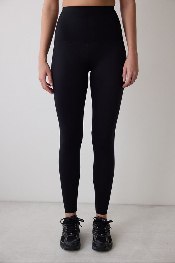 Siyah Extra Yüksek Bel Miracle Pop Up (PUSH UP) Tayt - 1