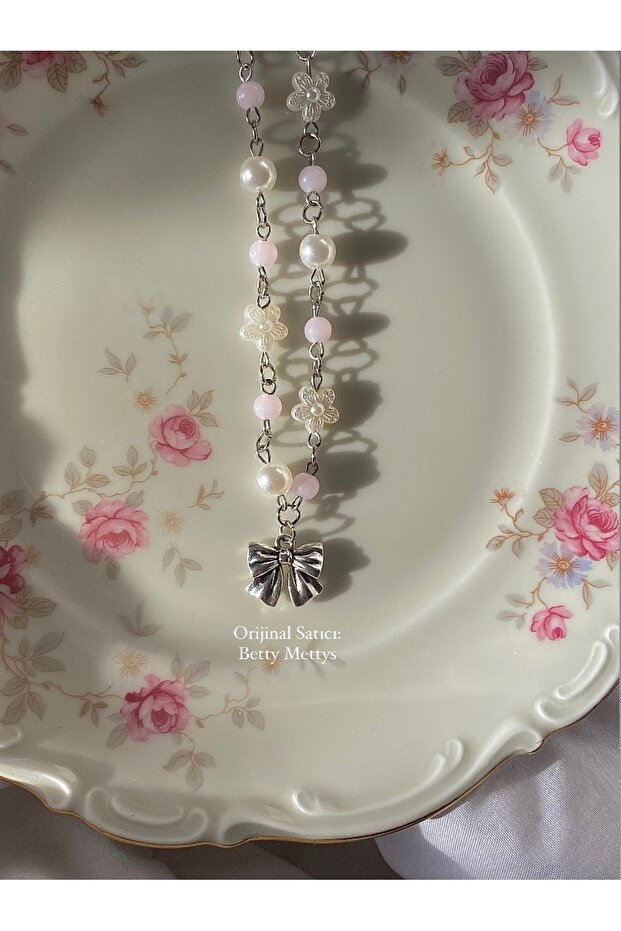 Pearl Daisy Fairycore Coquette Special Design Bow Necklace