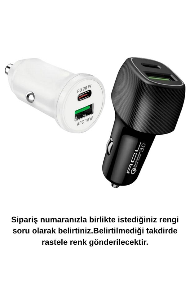 48w Type C Usb Hızlı Şarj Qualcomm Araç Şarj Şarz Kiti Araç Şarj Araç Içi Şarj Aleti Çakmaklık - 2