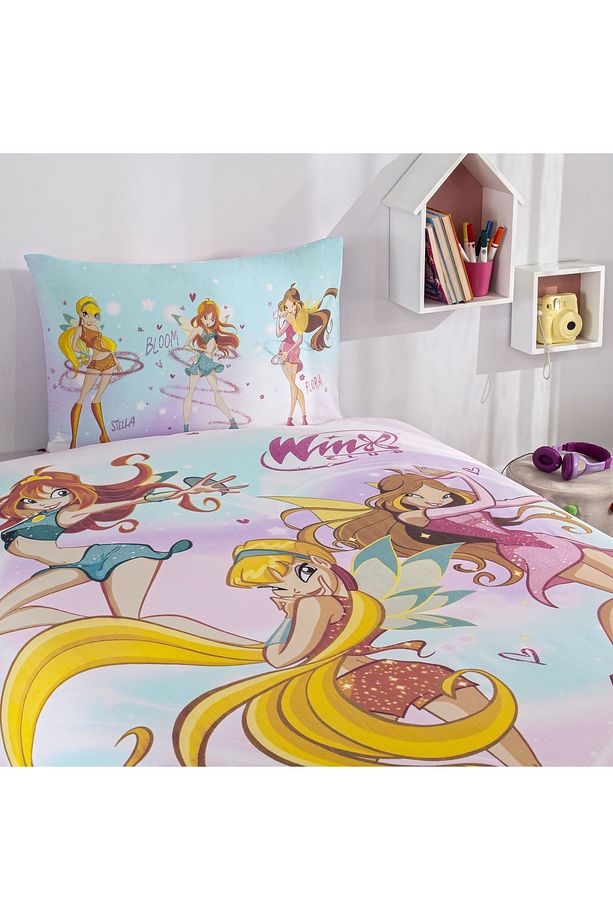 Taç Lisanslı Winx Magic Tek Kişilik Pamuk Nevresim Takımı - 2