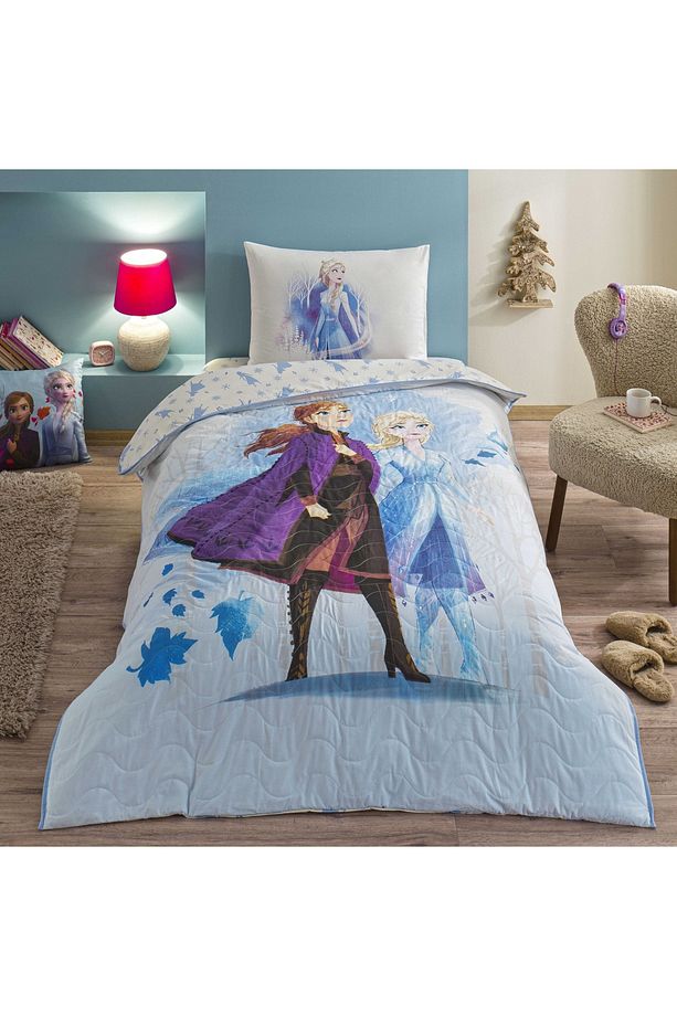 Taç Lisanslı Disney Frozen Sisters Tek Kişilik Pamuk Complete Set - 1