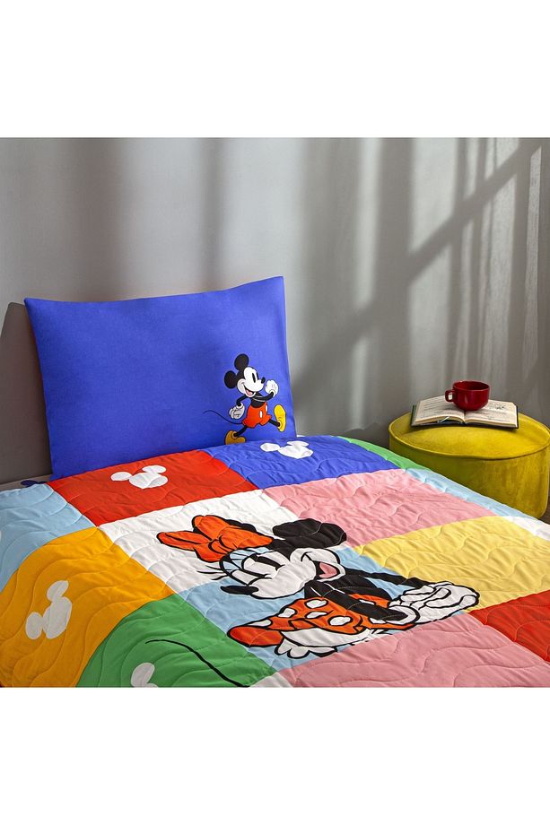Lisanslı Disney Minnie & Mickey Tek Kişilik Pamuk Complete Set - 2