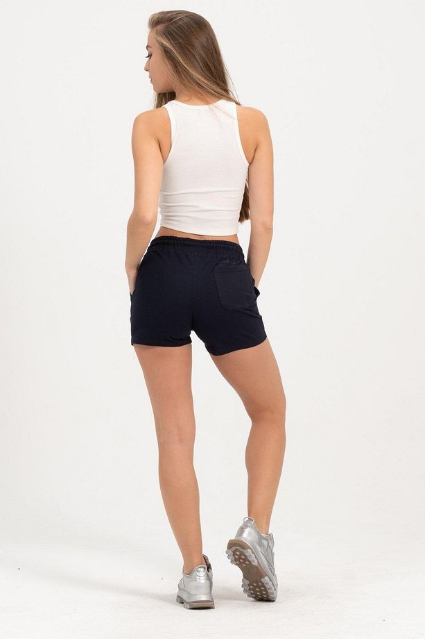 Kadın Lacivert Şort Mini Spor Şort - 8