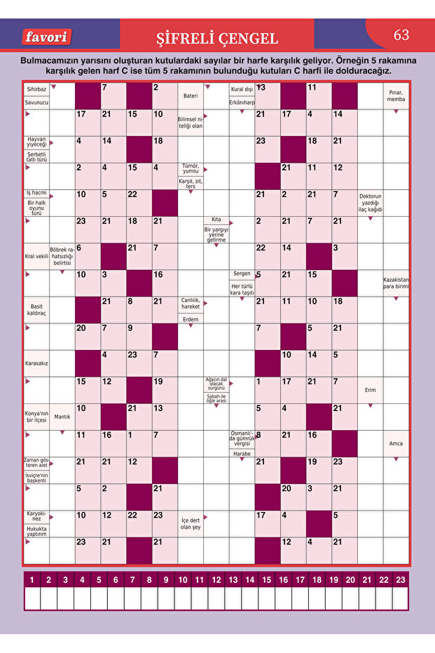Favori Çengel Bulmaca 020 - 5