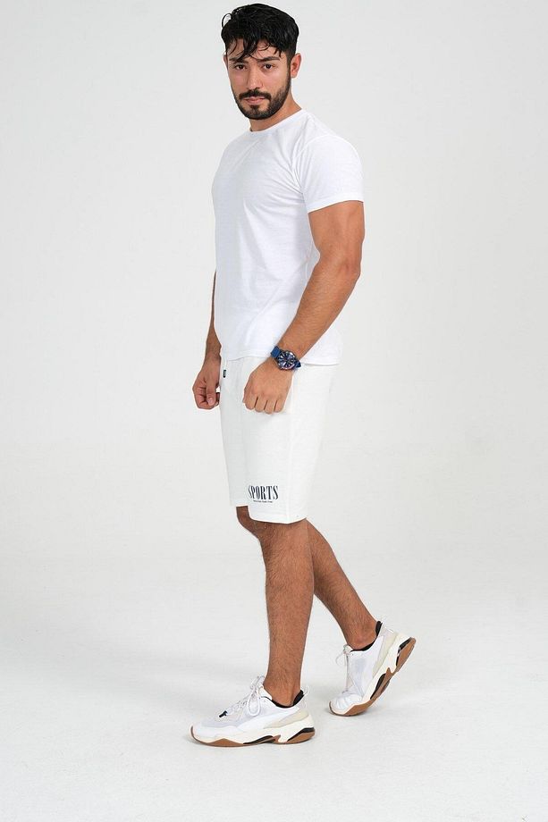 Spor Erkek Şort Bermuda %100 Pamuk - 5