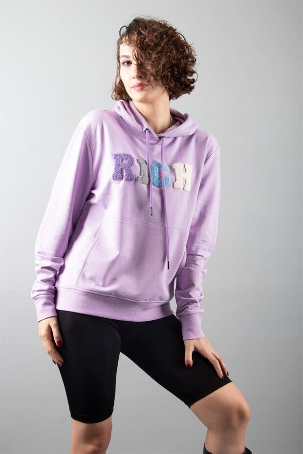Lilac 2 Thread Hooded Sweatshirt
