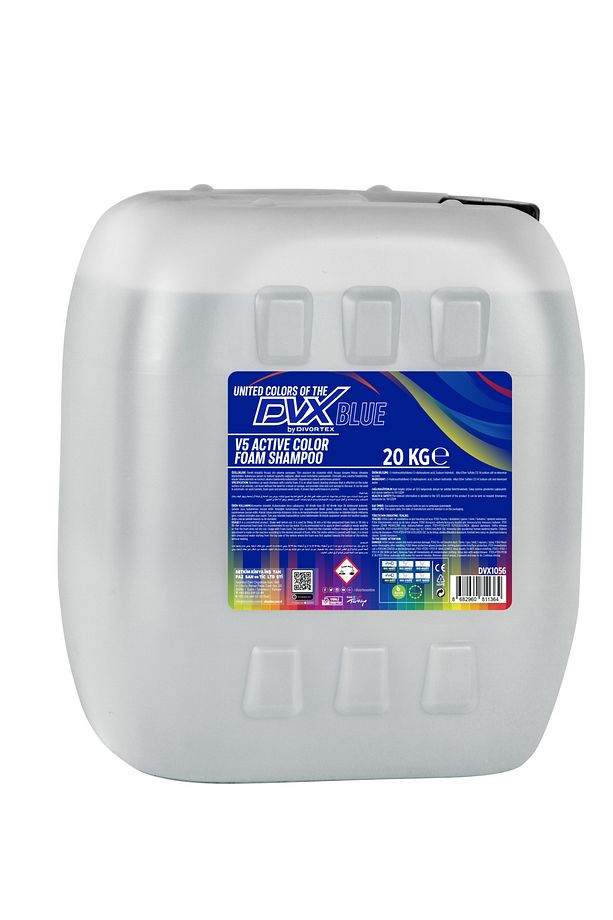 V5 Aktif Renkli Köpük Şampuan Mavi 20 Kg - 1