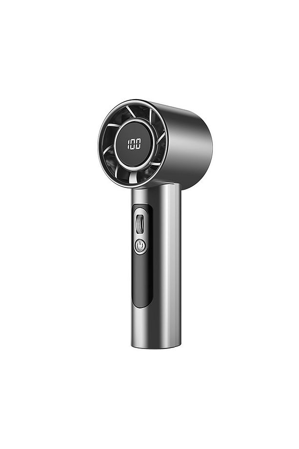 Dijital Göstergeli Taşınabilir Şarjlı El Fanı Vantilatör - LCD Ekran - Turbo Fan Vantilatör - 7
