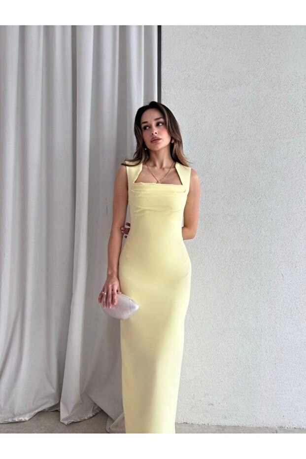 Women's Maxi Dress - Yellow