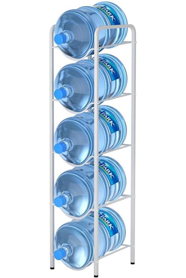 5-Tier Water Cooler Jug Rack - 5 Gallon Water Bottle Storage Rack Jug Holder - Heavy Duty Bottle Bud