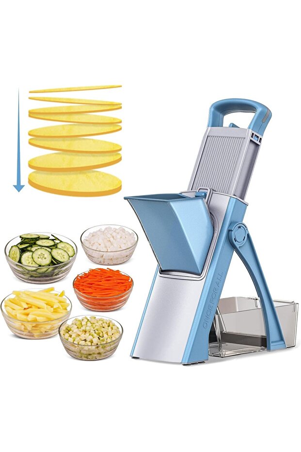 Vegetable Chopper Safe Mandoline Slicer for Kitchen, Multifunctional Chopper Vegetable Cutter, Julie
