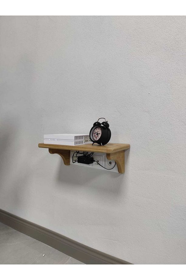 Dekoratif Priz Üstü Raf, Tekli Modem Rafı - 6