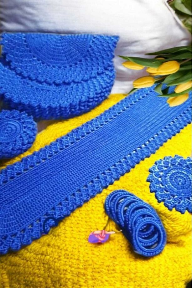 El Örgüsü Ribbon 6 Kişilik Çarkıfelek Model Supla Takımı - 7