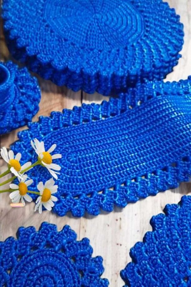 El Örgüsü Ribbon 6 Kişilik Çarkıfelek Model Supla Takımı - 8