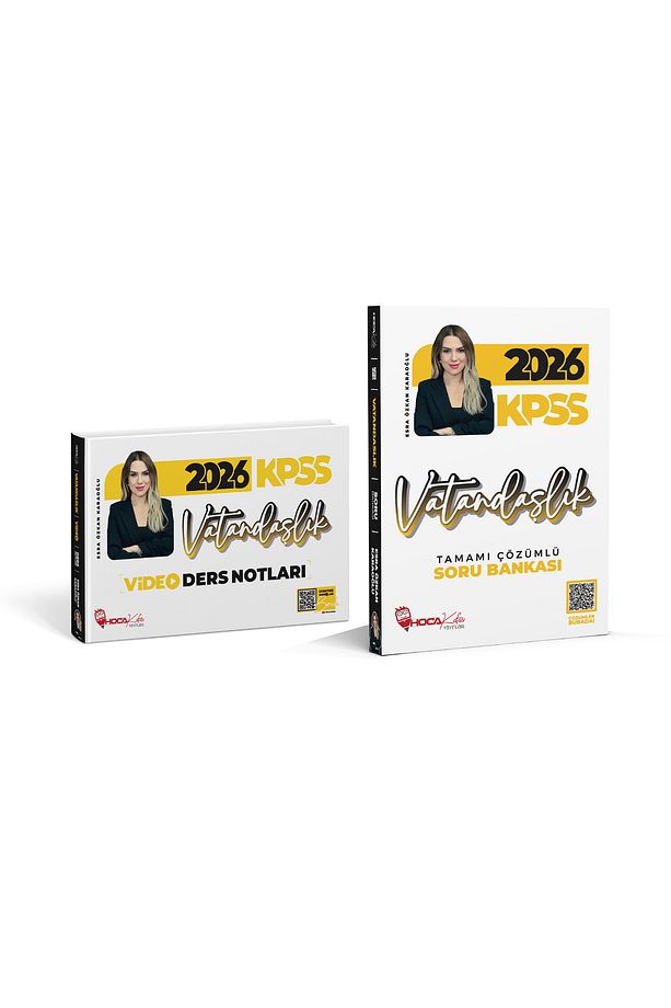 2026 KPSS Vatandaşlık Soru Bankası- Video Notlar 2 Li Set - 1