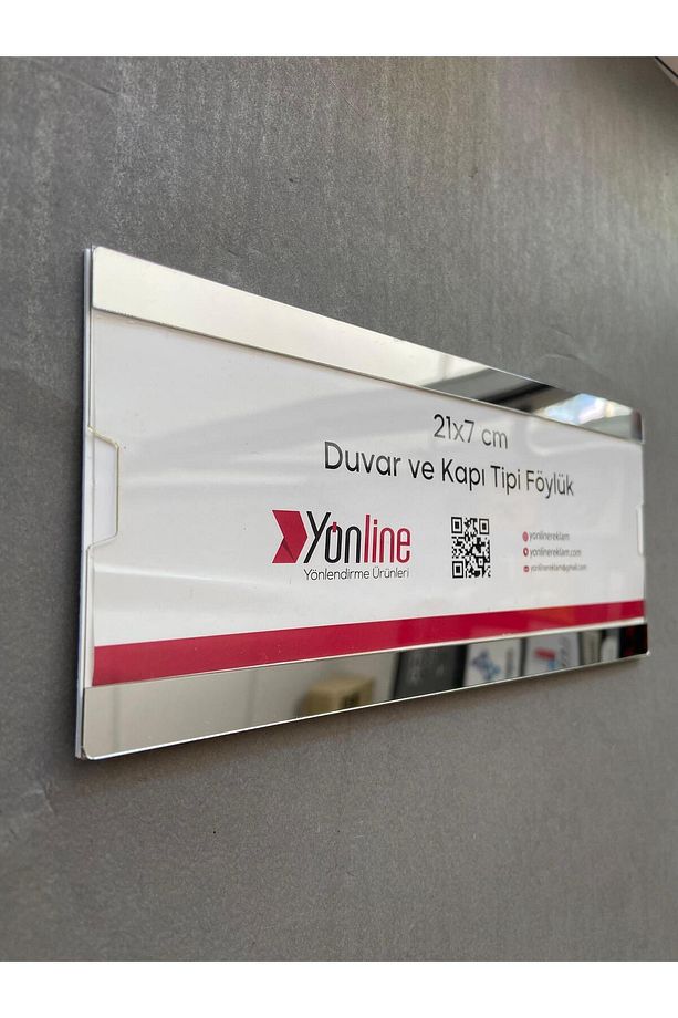 Kapı ve Duvar Tipi Kolay Değiştirilebilir A4 1/3 Föylük Beyaz Tabanlı - 1