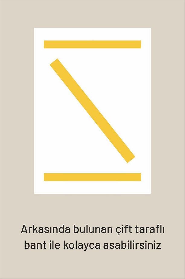 A4 Gold Ayna Belge Çerçevesi Kolay Değiştirilebilir Kendinden Yapışkanlı Duvar ve Kapı Tipi Föylük - 4