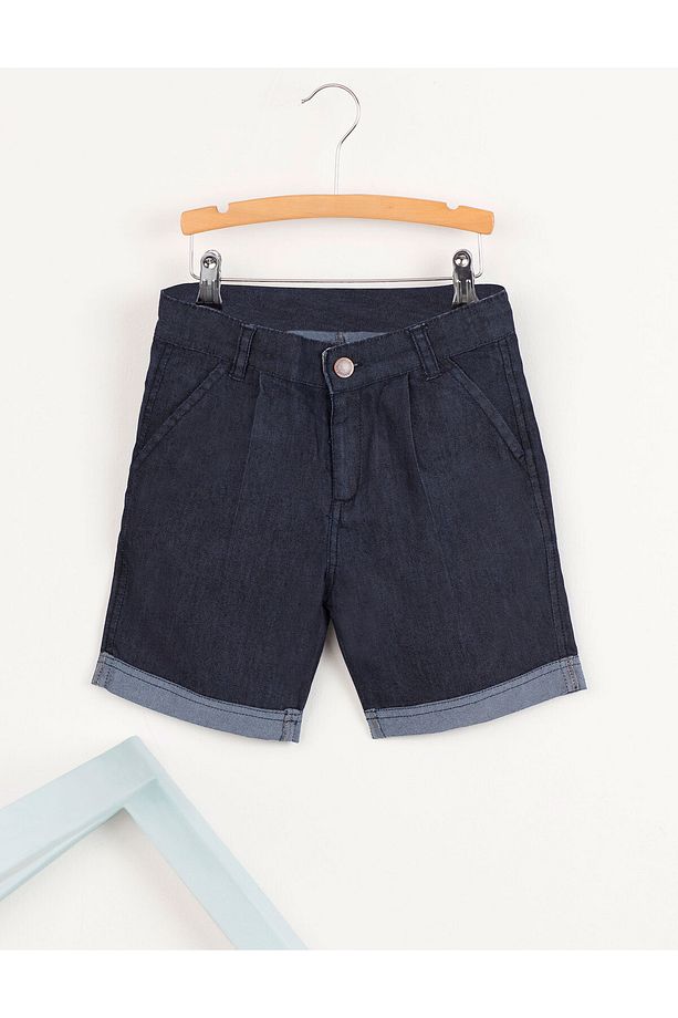 Duble Paça Erkek Çocuk Denim Şort - 3