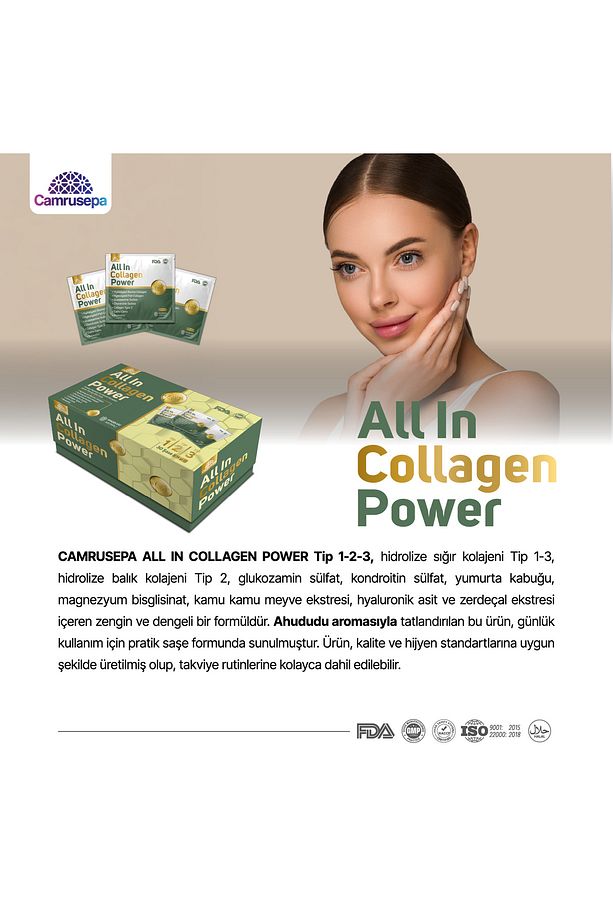 All In Collagen Power Tip 1-2-3 (AHUDUDU AROMALI) 30 Saşe Kolajen - 8
