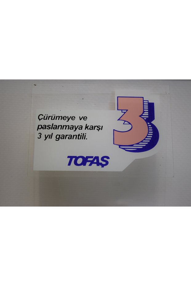Old Model 1990 Erdogan Eagle Falcon Butterfly Window Warranty Sticker White