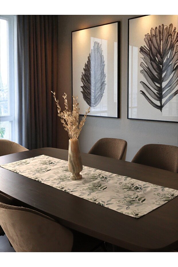 Branch Patterned Flat Edge Runner - Handcrafted - 1