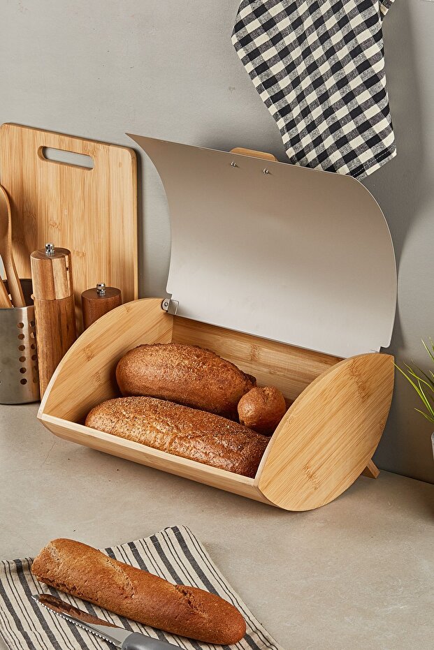 Dino Bambu Ekmek Dolabı - 1