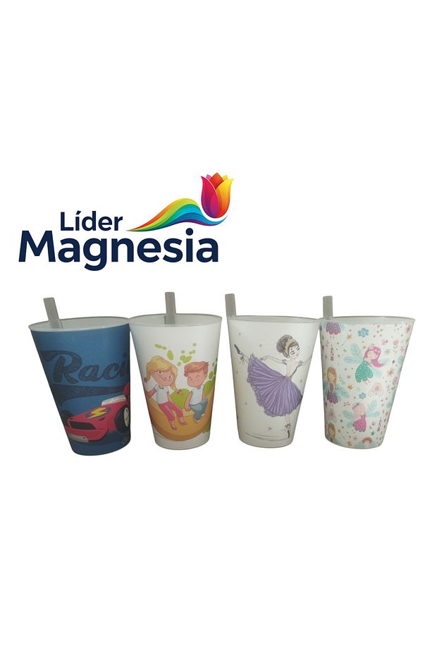 Pipetli Kamışlı Bardak 4lü Set Karma Renkler - 7