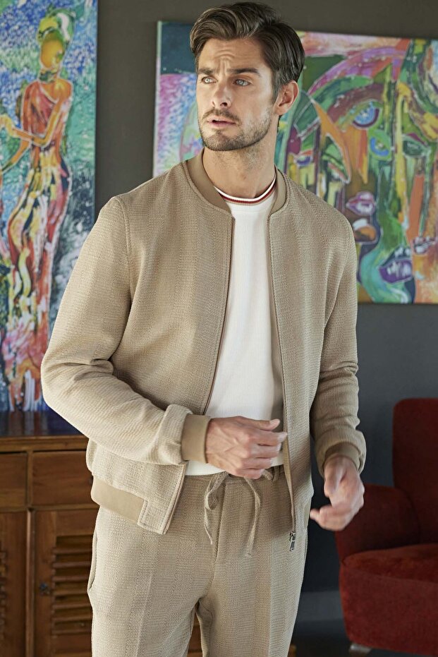 Erkek Bej Mevsimlik Worker Dynamic Fit Gömlek Ceket - 1