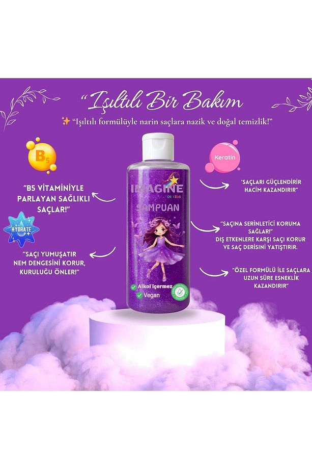 🌸 Imagıne Çocuk Şampuanı ✅ %100 Doğal Ve Güvenli Içerik ✅ Göz Yakmayan Formül - 5