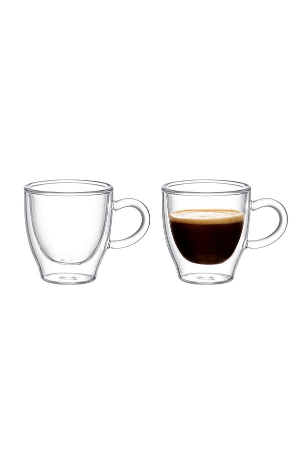 Lapelisse 2-li Çift Camlı Bardak - 70ml - 2