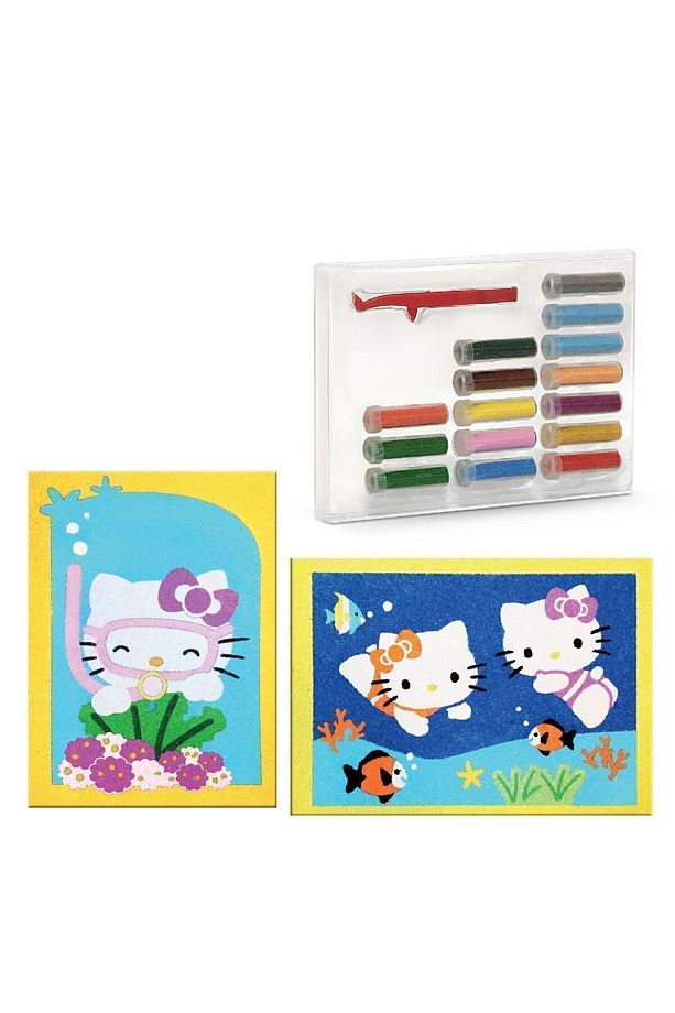 Eğitici Ve Eğlenceli Kum Boyama Seti, Disney Hello Kitty Dalgıç ( 2'si 1 Arada ) Ds 21 - 2