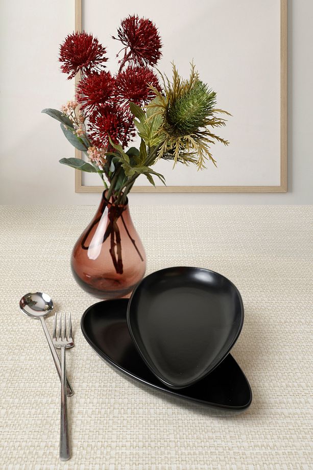 Mat Siyah Serenity Kayık Tabak 24 Cm 2 Adet 956 - 3
