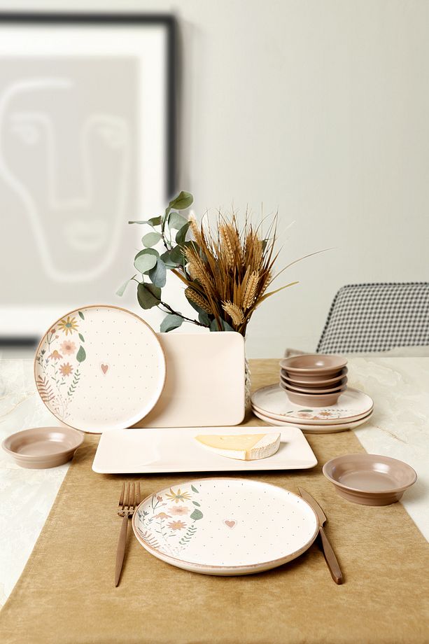 Soft Bloom Kahvaltı Takımı 12 Parça 4 Kişilik 22875 - 5