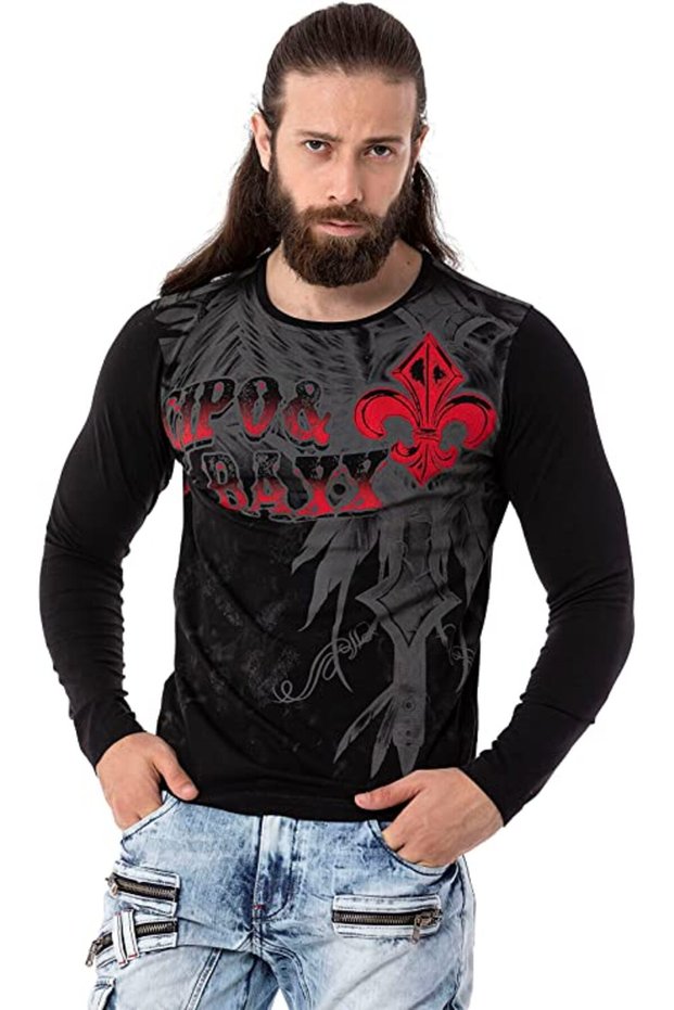 Cl522 Patterned Thin Sweatshirt