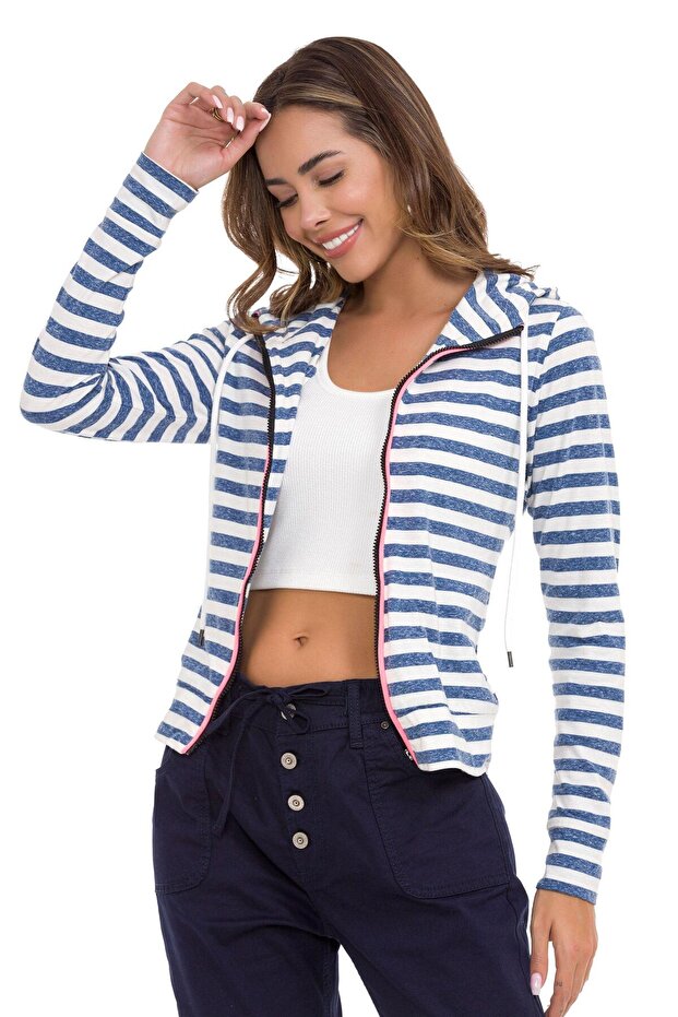 WL348  Kadın Zip Sweatshirt - 2