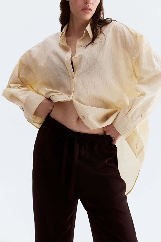 Drawstring twill trousers - 2