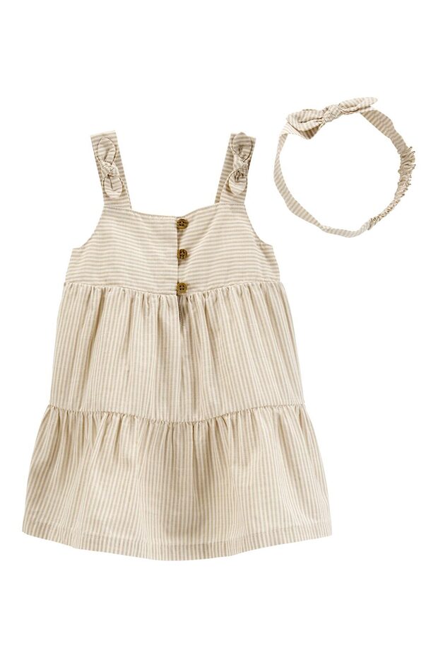 Kız Bebek 2'li Elbiseli Set - 1